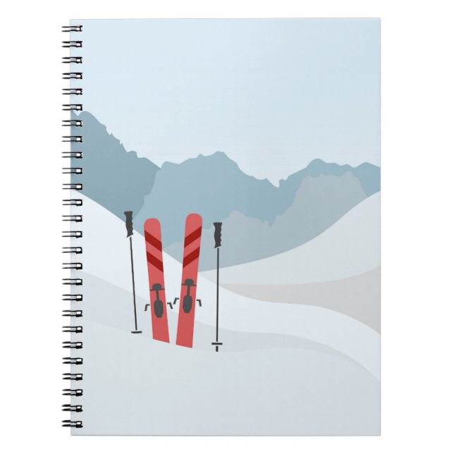Caderno Espiral Paisagem de inverno (Frente)