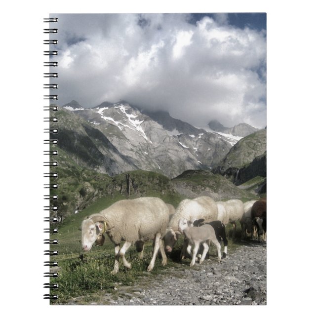 Caderno Espiral paisagem de pirenéus (Frente)