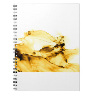 Caderno Espiral Paisagem de silhuetas de coco, sol tropical