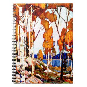 Caderno Espiral Paisagem Decorativa por Tom Thomson