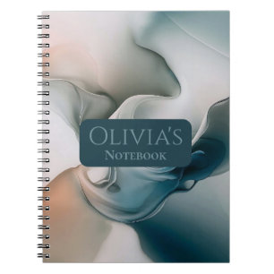 Caderno Espiral Paisagem do Sonho Eteal: Abstrato do Tranquilo