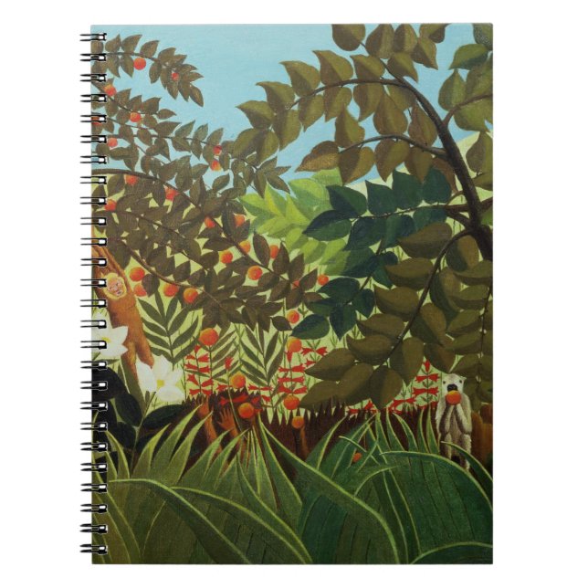 Caderno Espiral Paisagem exótica (Frente)