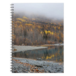 Caderno Espiral Paisagem Florestal de Outono Dourado