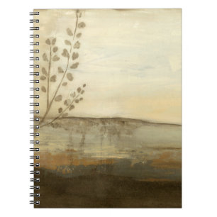 Caderno Espiral Paisagem solar moderna - Pintura a óleo