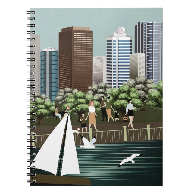 Caderno Espiral Paisagem urbana (Frente)