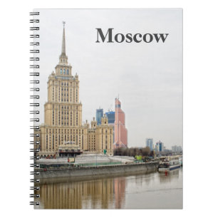 Caderno Espiral paisagem urbana de Moscou
