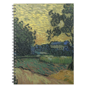 Caderno Espiral Paisagem Van Gogh em Twilight