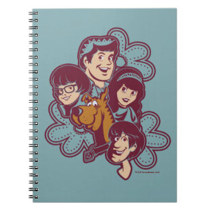 Caderno Espiral Paisely Flower Scooby-Doo e a gangue