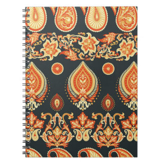 Caderno Espiral Paisley Floral: Oriental Ethnic Sem Selo