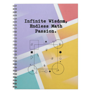 Caderno Espiral Paixão Interminável por Matemática Educador de S