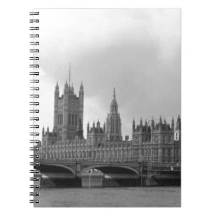 Caderno Espiral Palácio Branco Negro de Westminster