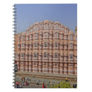 Caderno Espiral Palácio dos ventos (Hawa Mahal), Jaipur, Índia,
