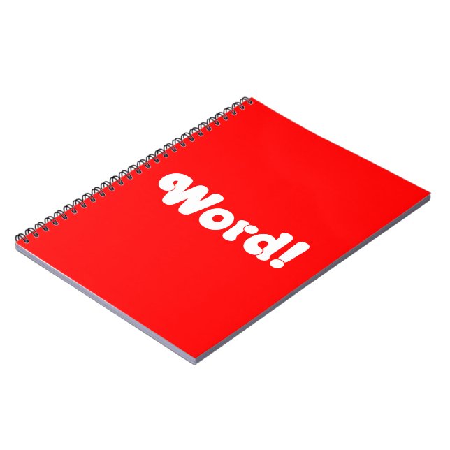 Caderno Espiral Palavra! (Left Side)