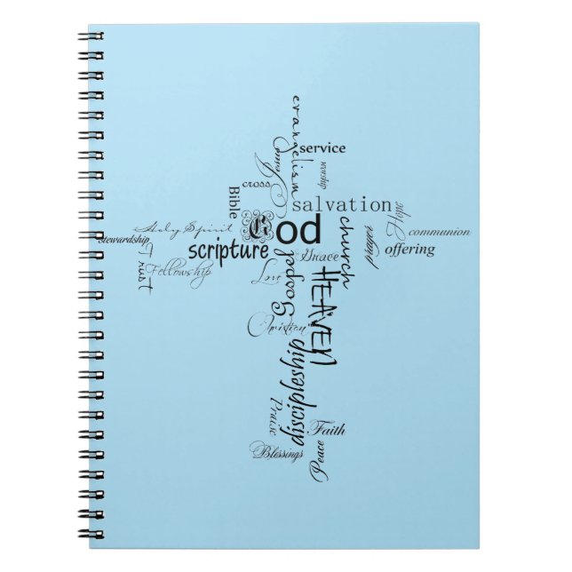 Caderno Espiral palavras cristãs (Frente)