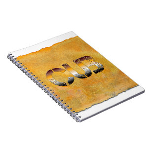 Caderno Espiral Palavras de urso filhote de SlipperyJoe orgulhoso