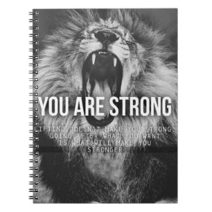 Caderno Espiral Palavras Motivacionais - Você É Forte