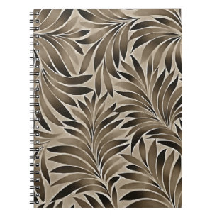 Caderno Espiral Paleta de Folhas Fumêentas Cinza Ardosia