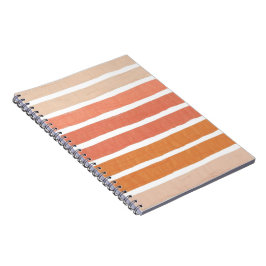 Caderno Espiral Paleta de Traços do Pincel Quente