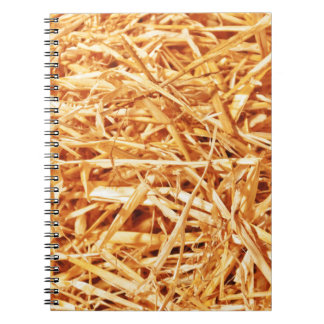 Caderno Espiral Palha, Design Abstrato