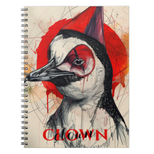 Caderno Espiral Palhaço de pinguim
