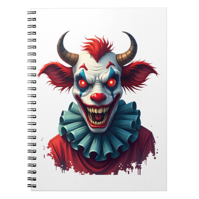 Caderno Espiral Palhaço de Terror (Frente)