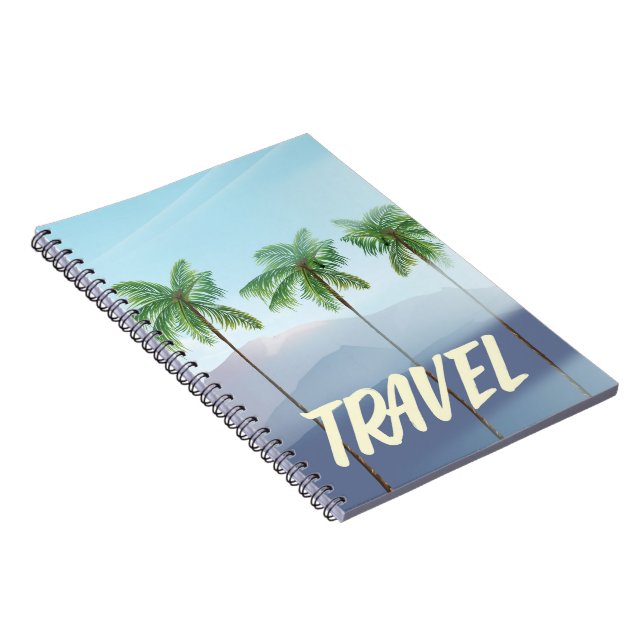 Caderno Espiral Palmas de viagem (Lado Direito)