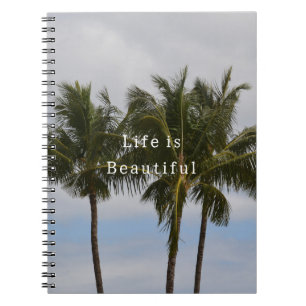 Caderno Espiral Palmeiras de Kauai (foto tirada por mim)