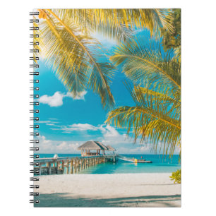 Caderno Espiral Palmeiras em um por do sol bonito