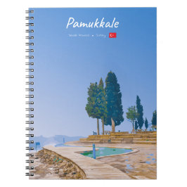 Caderno Espiral Pamukkale, Turquia - Piscinas Termais