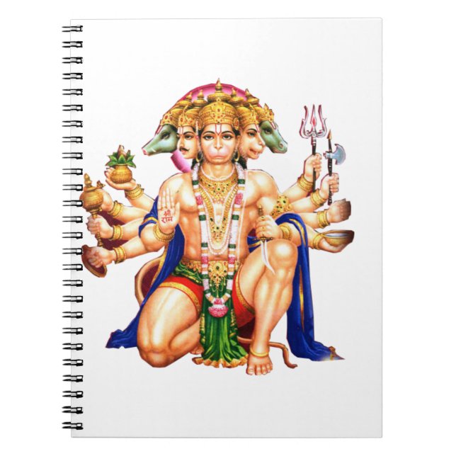 Caderno Espiral Panchmukhi Hanuman ji (Frente)