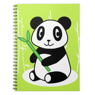 Caderno Espiral Panda