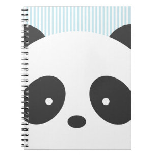 Caderno Espiral Panda bonito