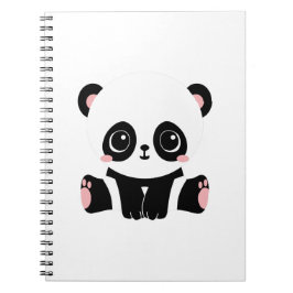 Caderno Espiral Panda de Bebê
