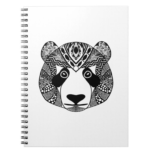 Caderno Espiral Panda inspirada (Frente)