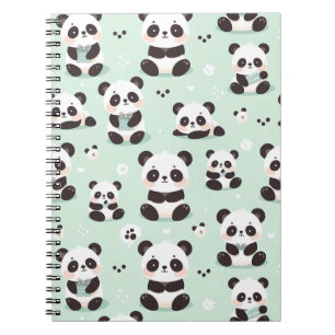 Caderno Espiral Panda Playful