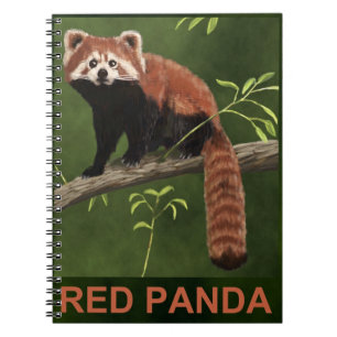 Caderno Espiral Panda vermelha