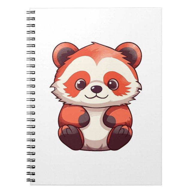 Caderno Espiral Panda Vermelha Custa (Frente)