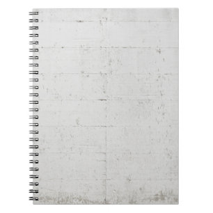 Caderno Espiral Pano de betão pintado branco