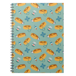 Caderno Espiral Panquecas de Médico Verde Claro
