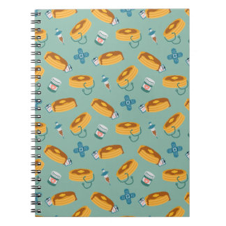 Caderno Espiral Panquecas de Médico Verde Claro