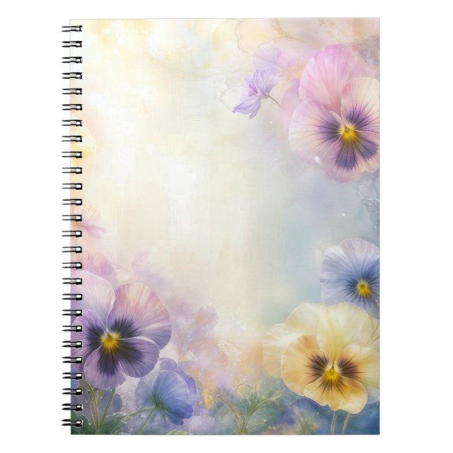Caderno Espiral Pansy Abstrato Sonhador (Frente)