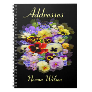 Caderno Espiral Pansy ~ Address Book