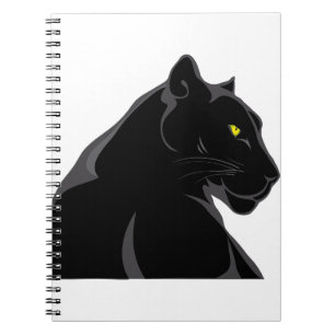 Caderno Espiral pantera preta