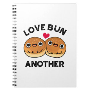 Caderno Espiral Pão de Amor Outro Trocadilho Divertido de Comida