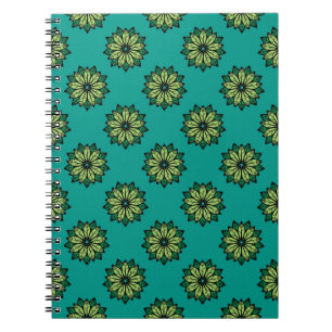 Caderno Espiral Pão Verde e Pão Flor, com tela de fundo uniforme.