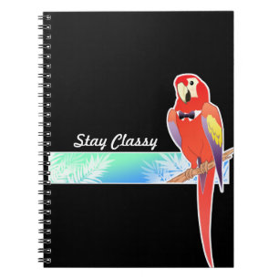 Caderno Espiral Papagaio elegante