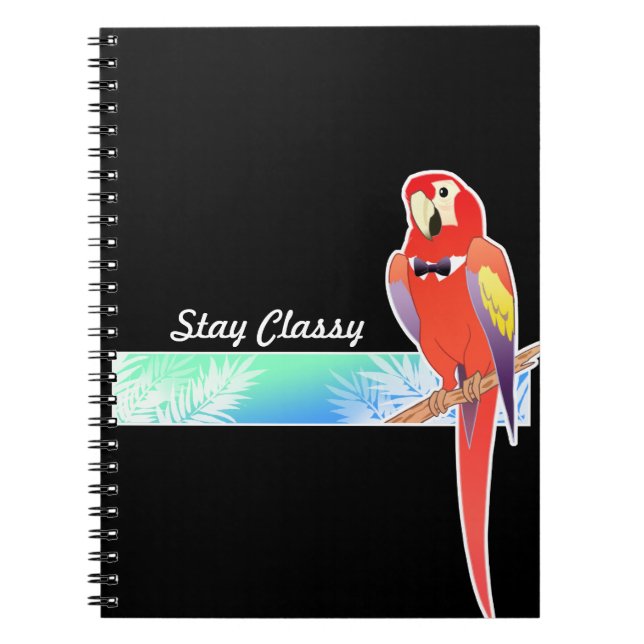 Caderno Espiral Papagaio elegante (Frente)