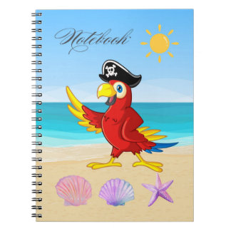 Caderno Espiral Papagaio na Praia
