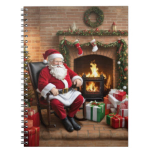 Caderno Espiral Papai Noel Alegre