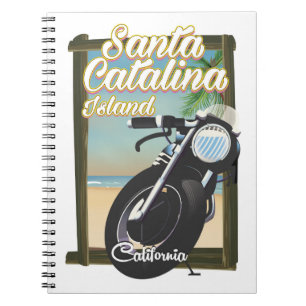 Caderno Espiral Papai noel Catalina Island, California USA